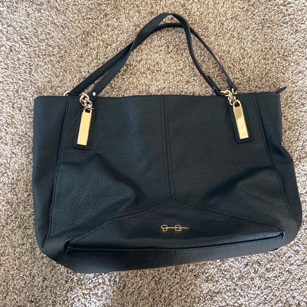 Jessica Simpson Black  kealey Shoulder purse